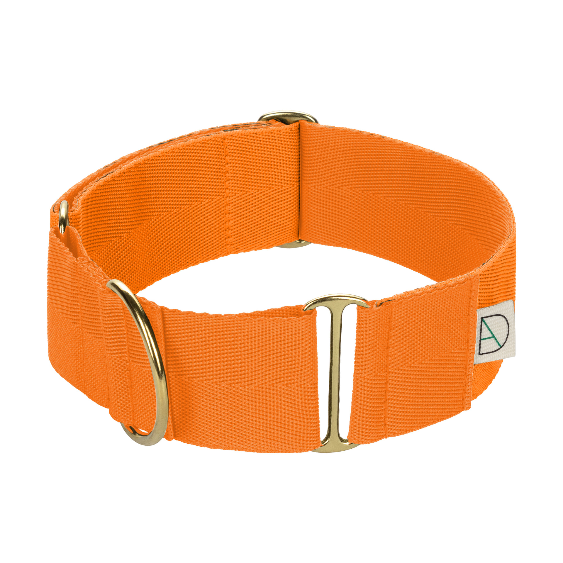 Luxury Orange Martingale Collar 'Ellington' | Doggie Apparel