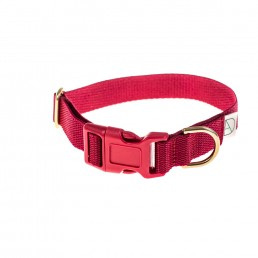 doggie apparel burgundy dog collar