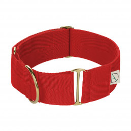red martingale dog collar