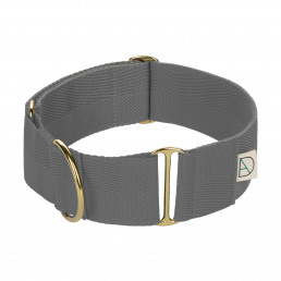 grey martingale dog collar