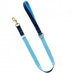 luxury blue dog lead and collar doggie apparel