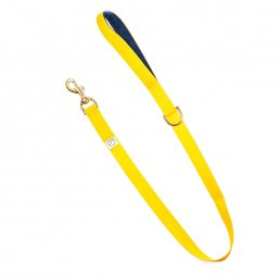 yellow webbing dog lead doggie apparel