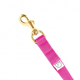 Doggie Apparel luxury handsfree dog lead in cerise pink