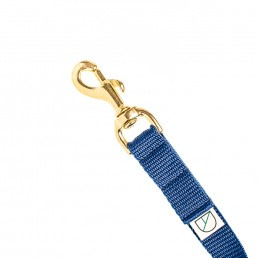 doggie apparel luxury handsfree dog lead in navy blue