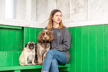 'dog lover' grey sweatshirt by doggie apparel